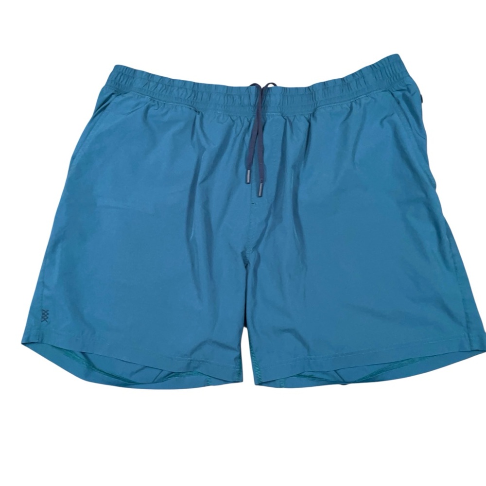 Rhone Mako Shorts Mens 2XL Blue 7” Lined Athletic Running Gym Performance